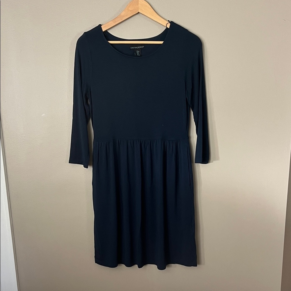 Navy Long Sleeve Dress